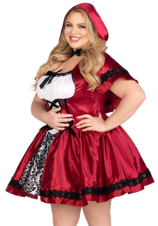 Костюм красной шапочки Leg Avenue Gothic Red Riding Hood 1X-2X || 