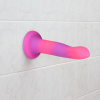 Светящийся в темноте фаллоимитатор ADDICTION Rave 8″ Glow in the Dark Dildo Pink Purple, 20,3 см || 