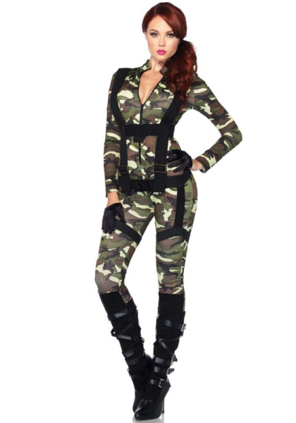 Эротический костюм парашютиста (десантника) Leg Avenue Pretty Paratrooper XL