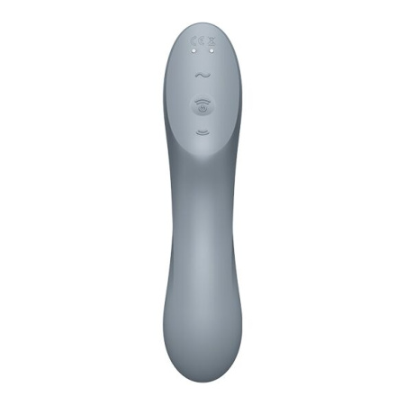 Вакуумный стимулятор с вибрацией Satisfyer Curvy Trinity 3 BlueGrey || 