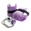 Наручники с металлической анальной пробкой Art of Sex Handcuffs with Metal Anal Plug size M Purple || 