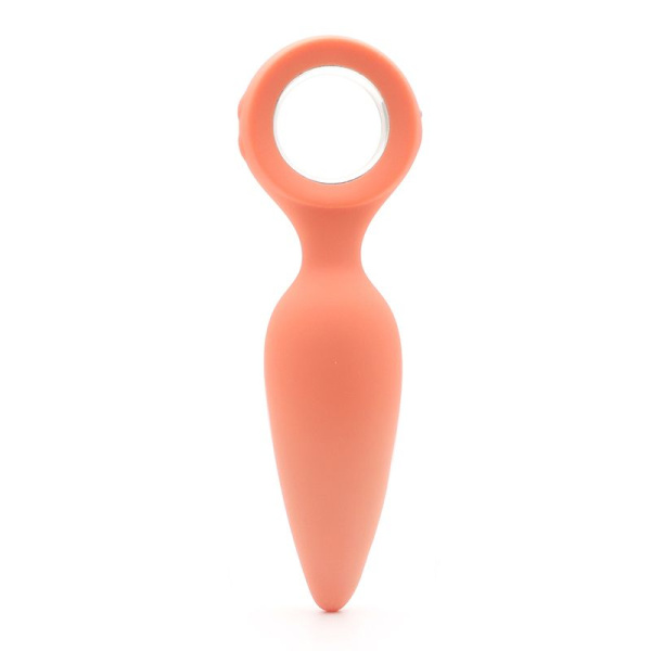 Анальная вибропробка KISTOY Orville Orange, диаметр 30мм