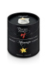 Массажная свеча Plaisirs Secrets Vanilla (80 мл) подарочная упаковка, керамический сосуд || 