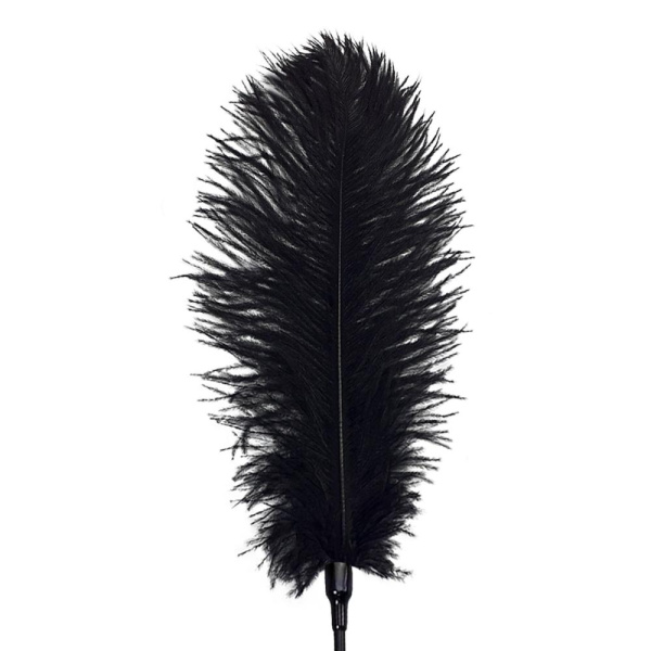 Щекоталка со страусиным пером  Art of Sex - Feather Tickler, цвет Черный