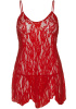 Пеньюар Leg Avenue Rose Lace Flair Chemise Red One Size || 