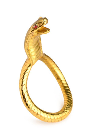 Эрекционное кольцо Master Series Cobra King Golden Cock Ring