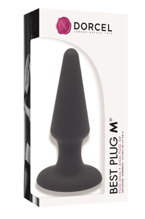 Анальная пробка Dorcel Best Plug M мягкий soft-touch силикон, макс. диаметр 4,1см || 