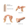 Реалистичный фаллоимитатор Strap-On-Me Sliding Skin Realistic Dildo Vanille - XXL, эффект подвижной || 