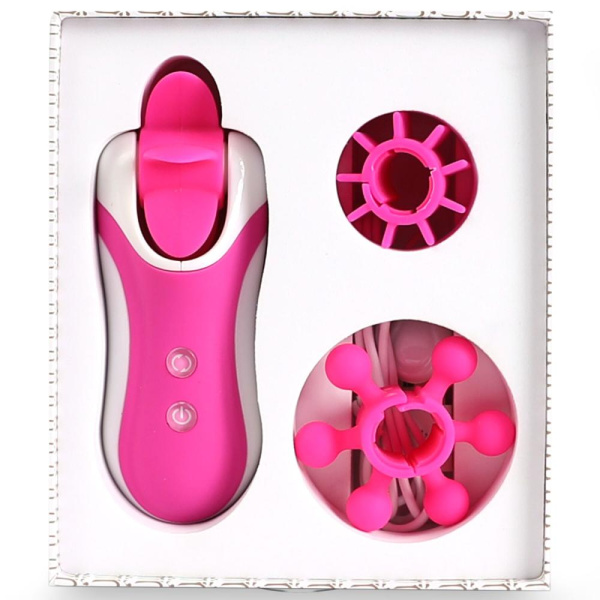 Стимулятор с имитацией оральных ласк FeelzToys - Clitella Oral Clitoral Stimulator Pink