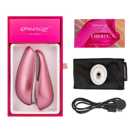 Вакуумный клиторальный стимулятор Womanizer Liberty Pink || 