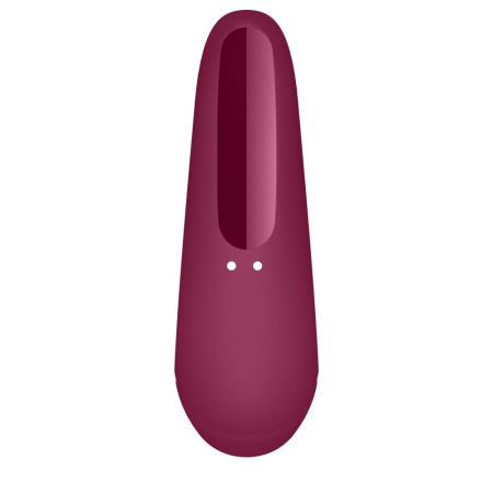 Вакуумный клиторальный стимулятор Satisfyer Curvy 1+ Rose Red с управлением через интернет || 