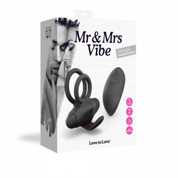 Эрекционное виброкольцо Love To Love Mr & Mrs VIBE с пультом д/у