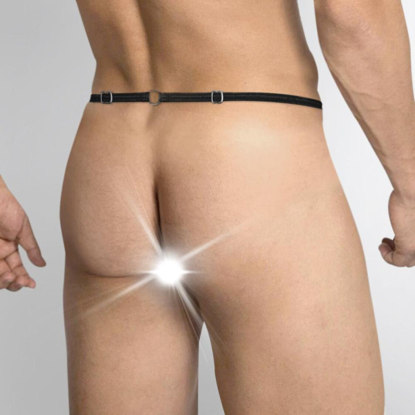Мужские трусы XS-2XL с силиконовой анальной пробкой Art of Sex -  Joni plug panties  size M Black