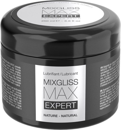 Густая смазка для фистинга и анального секса MixGliss MAX Expert Nature (250 мл)  на водной основе