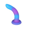 Светящийся в темноте фаллоимитатор ADDICTION Rave 8″ Glow in the Dark Dildo Blue Purple, 20,3 см || 