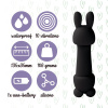 Мини-вибратор FeelzToys Mister Bunny Black с двумя насадками || 