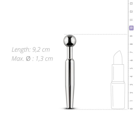 Полый уретральный стимулятор Sinner Gear Unbendable — Hollow Penis Plug, длина 7,5 см, диаметр 12 мм || 