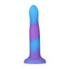 Светящийся в темноте фаллоимитатор ADDICTION Rave 8″ Glow in the Dark Dildo Blue Purple, 20,3 см || 