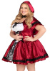 Костюм красной шапочки Leg Avenue Gothic Red Riding Hood 3X-4X || 