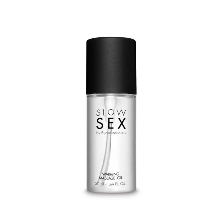 Разогревающее съедобное массажное масло Bijoux Indiscrets Slow Sex Warming massage oil || 