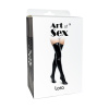 Сексуальные виниловые чулки Art of Sex - Lora, размер S, цвет черный || 