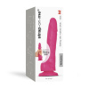 Реалистичный фаллоимитатор Strap-On-Me Sliding Skin Realistic Dildo Fuchsia - M, эффект подвижной ко || 