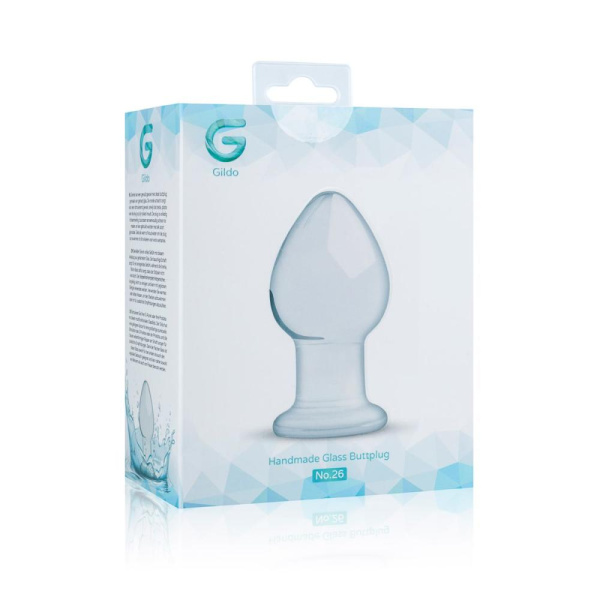 Стеклянная анальная пробка Gildo Glass Buttplug No. 26