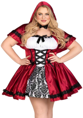 Костюм красной шапочки Leg Avenue Gothic Red Riding Hood 3X-4X || 