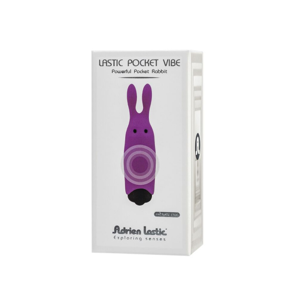 Вибропуля Adrien Lastic Pocket Vibe Rabbit Purple со стимулирующими ушками