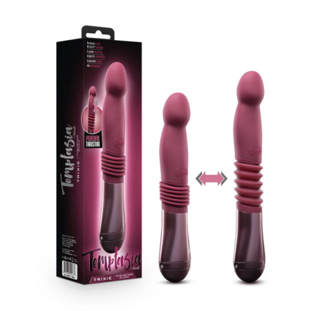 Пульсатор Temptasia by Blush - Trixie Thrusting Dildo - Wine Red || 