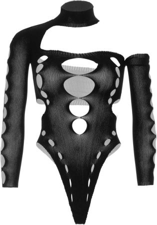 Боди Leg Avenue Seamless thong back bodysuit Black One Size || 