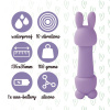 Мини-вибратор FeelzToys Mister Bunny Purple с двумя насадками || 