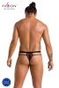 Мужские прозрачные стринги Passion 029 Thong Collin S/M Black, сетка || 