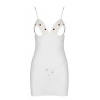 Сорочка с вырезами на груди + стринги LOVELIA CHEMISE white L/XL - Passion || 