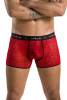 Мужские прозрачные боксеры Passion 046 Short Parker S/M Red, сетка, под леопард