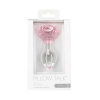 Стеклянная анальная пробка Pillow Talk Rosy Luxurious Glass Anal Plug, ⌀3,3 см, вибропуля в подарок || 