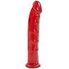 Фаллоимитатор Doc Johnson Jelly Jewels Dong & Suction Cup Red, диаметр 3,6см, антибактериальный ПВХ