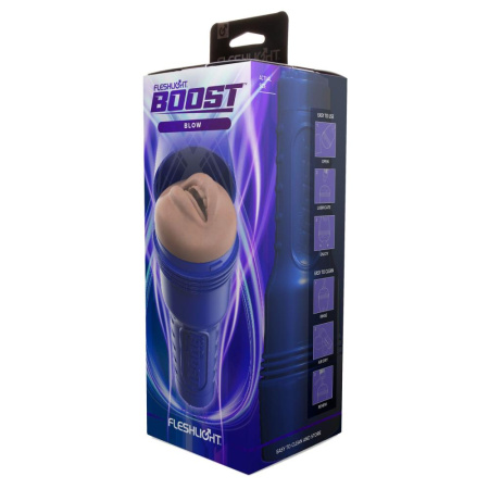 Мастурбатор-ротик Fleshlight Boost Blow, плавающие кольца Turbo Tech || 