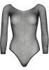 Боди Leg Avenue Crystalized fishnet bodysuit Black One Size || 