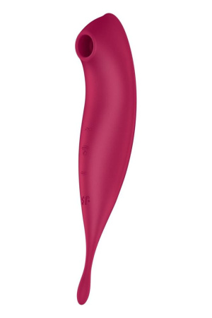 Смарт-вибратор для клитора с вакуумной стимуляцией Satisfyer Twirling Pro+ dark red || 