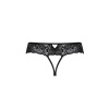 Кружевные стринги с доступом Senia Thong black XXL/XXXL - Passion || 