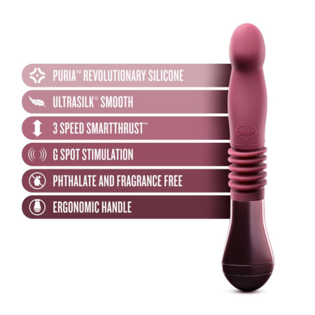 Пульсатор Temptasia by Blush - Trixie Thrusting Dildo - Wine Red || 