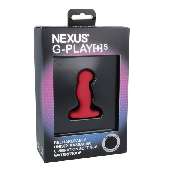 Вибромассажер простаты Nexus G-Play Plus S Red, макс диаметр 2,3 см, перезаряжаемый