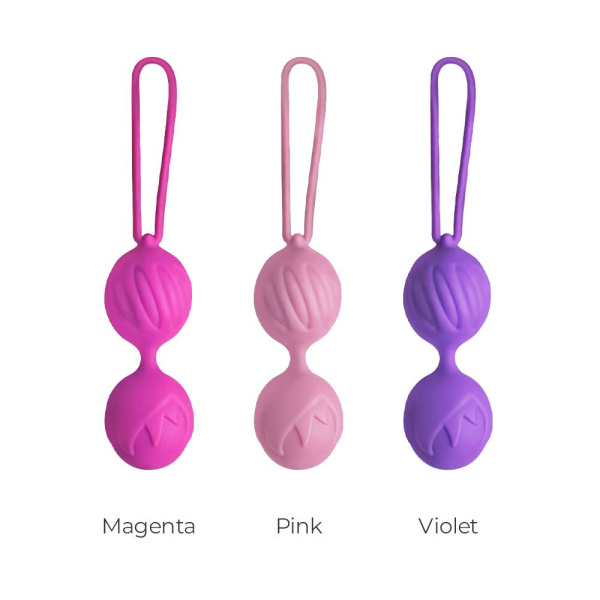 Вагинальные шарики Adrien Lastic Geisha Lastic Balls Mini Violet (S), диаметр 3,4см, масса 85г