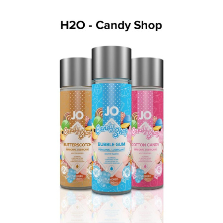 Лубрикант на водной основе System JO H2O - Candy Shop - Bubblegum (60 мл) без сахара и парабенов || 