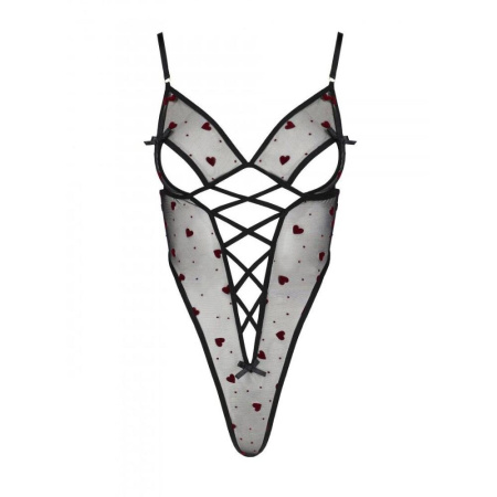 Эротическое боди с рисунком LOVELIA BODY black S/M - Passion || 