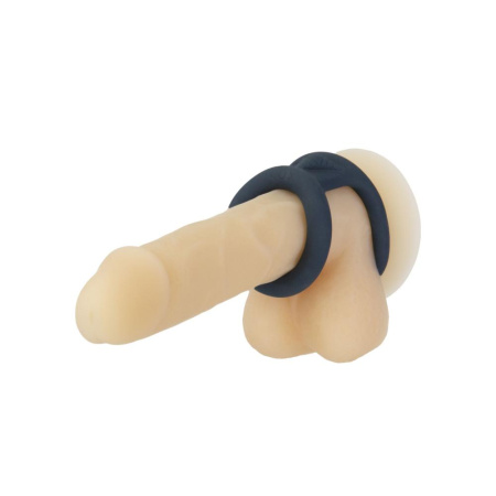 Двойное эрекционное кольцо LUX Active – Tug – Versatile Silicone Cock Ring || 