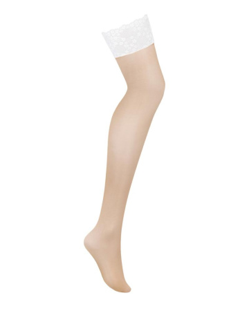 Чулки Obsessive Heavenlly stockings XL/2XL, широкая резинка || 