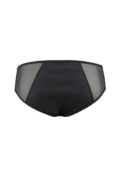 Мужские слипы на молнии Passion 042 Slip Timmy XXL/XXXL Black, экокожа, сетка