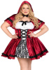 Костюм красной шапочки Leg Avenue Gothic Red Riding Hood 1X-2X || 